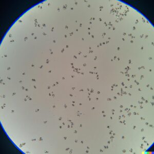 visão microscópica dos fungos do Candida SP