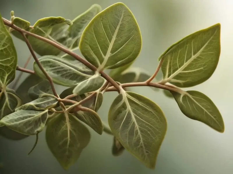as folhas e caule da planta medicinal  Uncaria tomentosa