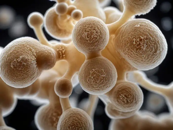imagem macroscópica das leveduras do fungo Candida albicans