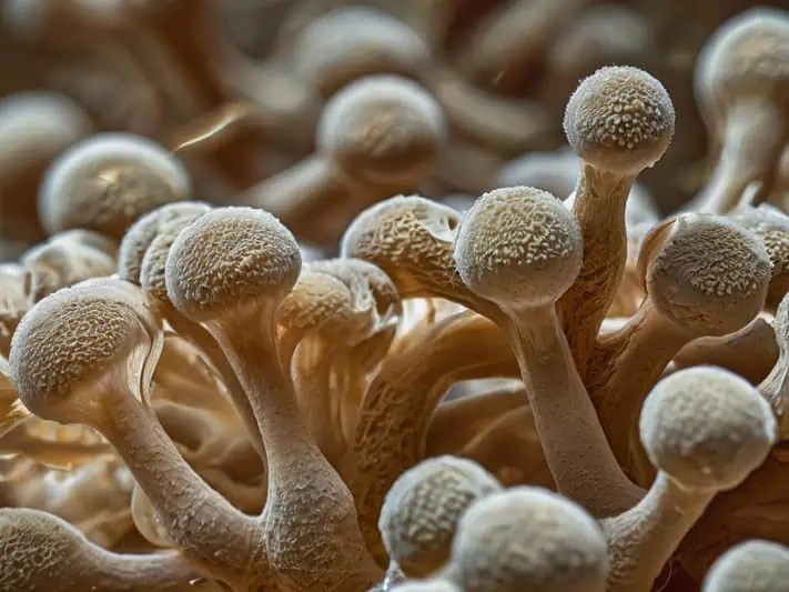 imagem por microscópio do fungo causador da candidíase intertriginosa