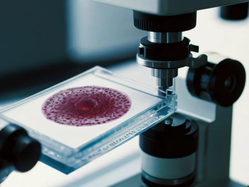 um vidro com amostras de fungos Candida para serem analisados em laboratório por especialistas