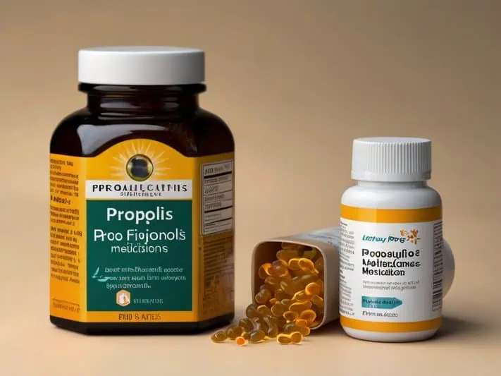imagem de produtos farmacêuticos feitos com o propolis