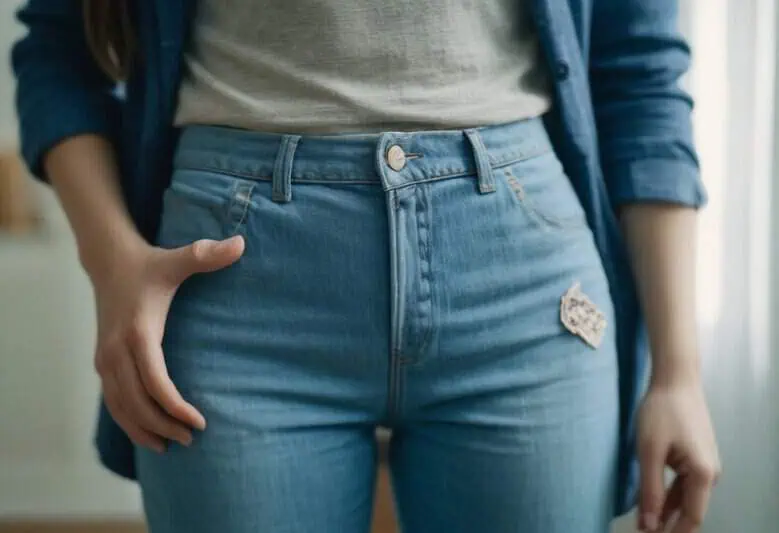 imagem da cintura de uma mulher, representando a região afetada pela candidíase vulvovaginal