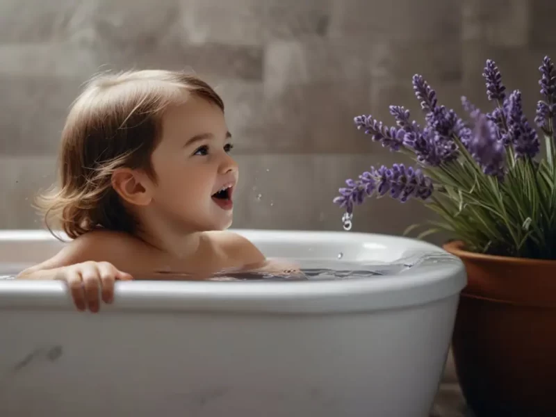 imagem de uma criança fazendo banho de assento para candidíase